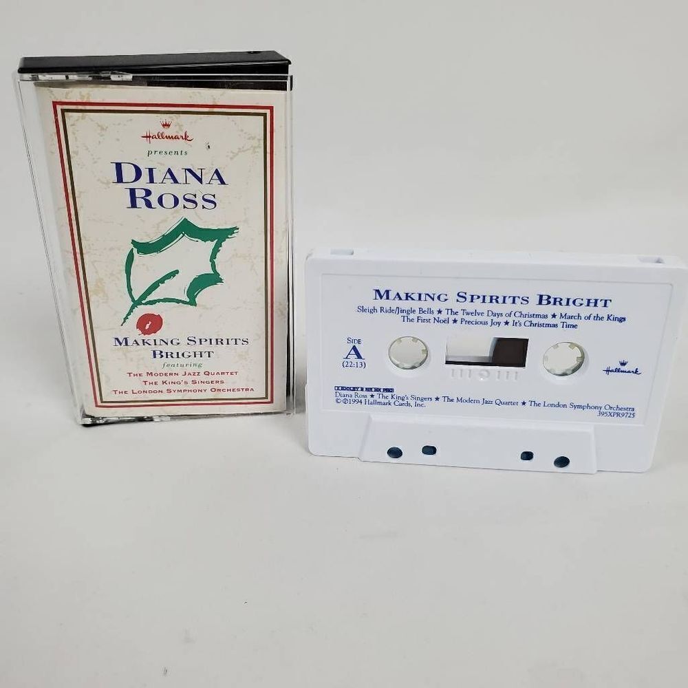 1994 Hallmark DIANA Ross - MAKING SPIRITS BRIGHT [Cassette Tape]